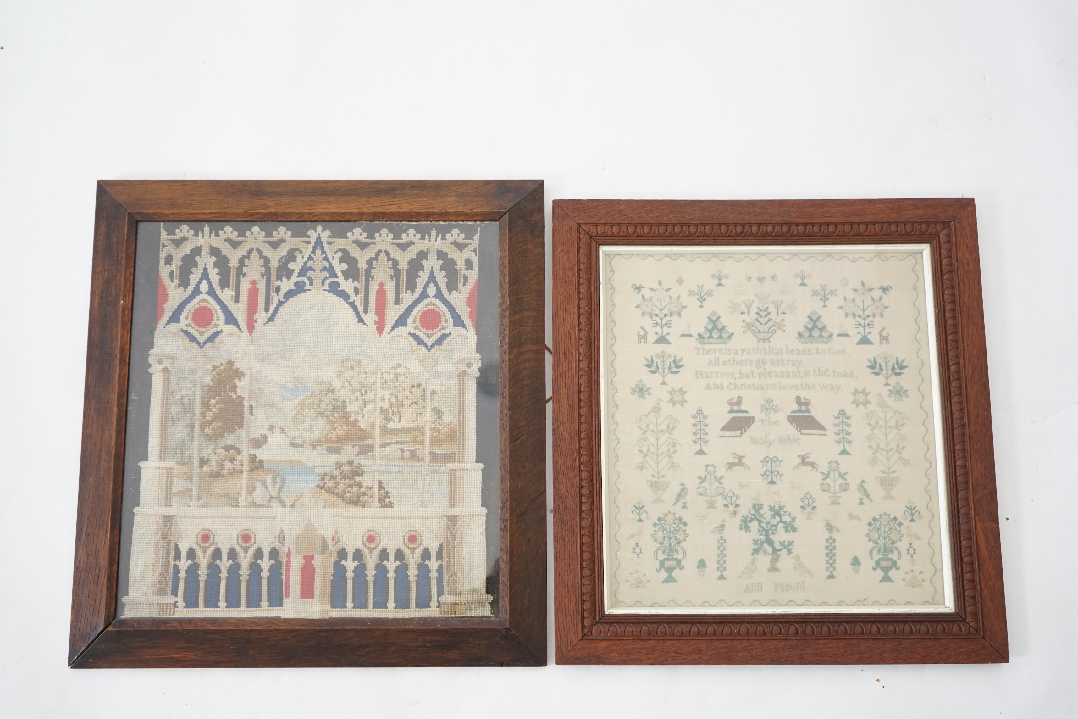 An early 19th century needlework sampler by Ann Mount